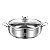 Panela Aço Inox Caçarola Grande 5L Fundo Triplo Indução Gás - Imagem 7