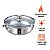 Panela Aço Inox Caçarola Grande 5L Fundo Triplo Indução Gás - Imagem 2