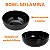 Tigela Redonda Melamina 16cm Bowl Preto Aparência Porcelana - Imagem 2