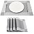 Kit Jogo Americano Retangular Impermeável 45x30cm - 4 Peças - Imagem 8