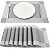 Kit Jogo Americano Retangular Impermeável 45x30cm - 8 Peças - Imagem 17