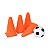 Kit Treino De Futebol Com 4 Cones E Bola Infantil Escolinha - Imagem 5