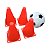Kit Treino De Futebol Com 4 Cones E Bola Infantil Escolinha - Imagem 7