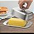 Manteigueira Inox Porta Margarina Com Tampa + Kit 4 Espátula - Imagem 7
