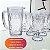 Jarra De Vidro Diamond 1l Com Jogo 6 Taças 260ml Suco Água - Imagem 5