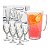 Jarra De Vidro Diamond 1l Com Jogo 6 Taças 260ml Suco Água - Imagem 1