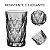 Jogo 6 Copos De Vidro Resistente Diamond Safira 350ml Luxo - Imagem 5