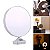 Espelho Mesa Redondo 20cm Decoração Porta Retrato Iluminado - Imagem 2