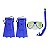 Kit Mergulho Infantil Snorkel Óculos Nadadeira Praia Piscina - Imagem 3
