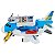 Avião De Carga Resgate Brinquedo Helicóptero E 4 Carrinhos - Imagem 6