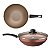 Panela Antiaderente Frigideira Wok Flora 4,3L Com Tampa Mta - Imagem 5