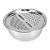 Ralador Legumes Com Tigela Inox Bacia 4 Em 1 Fatiador Queijo - Imagem 7