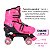 Patins Roller Ajustável Infantil 4 Rodas Led E Kit Proteção - Imagem 3