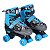 Patins Roller Ajustável Infantil 4 Rodas Freio Kit Proteção - Imagem 4