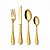 Conjunto de Talheres Aço Inoxidável Dourado 24 Peças - Imagem 1