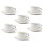 Jogo 6 Xícaras De Café Chá Pires Cerâmica Fio De Ouro 85ml - Imagem 5