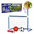 Golzinho Kit Trave 2 em 1 Futebol ou Basquete Rede e Tabela - Imagem 1