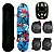 Skate DM Radical Infantil com Kit de Proteção Completo 77cm - Imagem 1