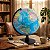 Globo Terrestre Giratório Mapa-Mundi Topografia 25 cm - Imagem 2