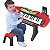 Teclado Musical Infantil 37 Teclas Ritmos Microfone E Banco - Imagem 2