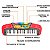 Teclado Musical Infantil 37 Teclas Ritmos Microfone E Banco - Imagem 4