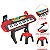 Teclado Musical Infantil 37 Teclas Ritmos Microfone E Banco - Imagem 3