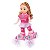 Boneca Patinadora Infantil Candy Patins Luz Som Movimento - Imagem 9