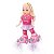 Boneca Patinadora Infantil Candy Patins Luz Som Movimento - Imagem 6