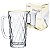 Jarra de Vidro Diamond Borda de Ouro 1 Litro – Lanty - Imagem 1
