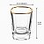 Kit Jogo de Copos para Shot Dose Borda de Ouro 6 Peças 50 ml - Imagem 7