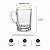 Jogo De Canecas Xícara Café Vidro Borda De Ouro 90ml 6 Peças - Imagem 5