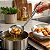 Escumadeira Metal Resistente Fritura Alimentos Grande 32cm - Imagem 3