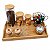 Bandeja Bambu Café Kit Canecas Potes Alimentos Porta Cápsula - Imagem 1