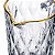Kit Jarra De Vidro Diamond 1L + 6 Copos 460ml Borda De Ouro - Imagem 12