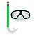 Kit Mergulho Infantil Máscara Óculos Snorkel Piscina Praia - Imagem 1