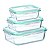 Kit 3 Potes De Vidro Tampa Marmita Forno Micro-ondas 1040ml - Imagem 7