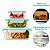 Kit 3 Potes De Vidro Tampa Marmita Forno Micro-ondas 1040ml - Imagem 3
