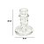 Kit Castiçal de Vidro Porta Vela Enfeite Minimalista 10 cm - Imagem 7