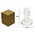 Kit Castiçal de Vidro Porta Vela Enfeite Minimalista 10 cm - Imagem 8
