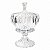 Potiche Royale High Decorativo com Tampa Porta Doces 25 cm - Imagem 1