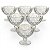 Jogo 6 Taças Sobremesa Coquetel Vidro Diamond Fio Ouro 310ml - Imagem 4