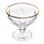 Jogo 6 Taças Sobremesa Coquetel Vidro Diamond Fio Ouro 310ml - Imagem 9