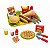 Brinquedo Hora do Lanche Pizza Bandeja Acessórios Comidinha - Imagem 1