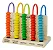 Ábaco Infantil Educativo Escolar Brinquedo Madeira - Imagem 1