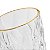 Jogo 6 Copos Diamond Vidro Borda De Ouro 350ml Suco Água - Imagem 7