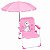 Cadeira De Praia com Guarda Sol Infantil Varias Estampas - Imagem 12