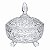 Bomboniere De Vidro Com Tampa baleiro decoração 18x16 cm - Imagem 1