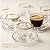 Jogo 6 Xícaras Vidro Com Pires Borda De Ouro 100ml Café Chá - Imagem 8