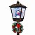 Poste Luminaria Decorativa de Natal Neve com Led e Musica - Imagem 7