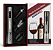 Kit Abridor De Garrafas Elétrico Automático Vinhos Cortador Aerador E Bomba Prata Azul Vermelho - Imagem 3